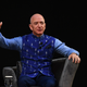 CEO of Amazon Jeff Bezos gestures as he addresses the Amazon’s annual Smbhav event in New Delhi on January 15, 2020.
